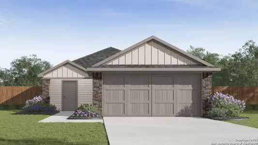 New construction Single-Family house 22914 Double Bogey, San Antonio, TX 78261 Estero- photo 0 0
