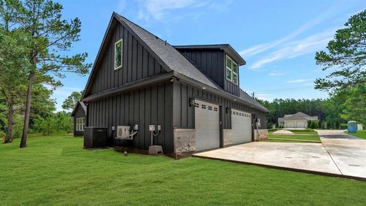 Oversized 3 car garage.