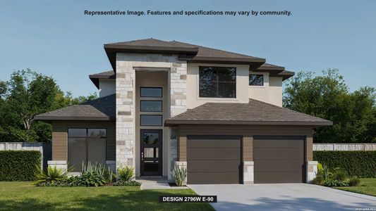 New construction Single-Family house 303 Canyon Path, San Antonio, TX 78258 plan 2796W - image
