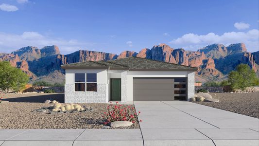 New construction Single-Family house 25165 N 183Rd Dr, Wittmann, AZ 85361 Lark- photo 0