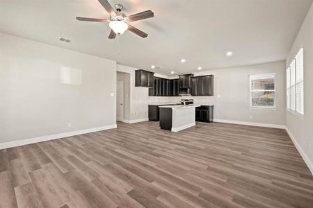 OPEN Living-Kitchen-Dining, Door shown is huge Pantry