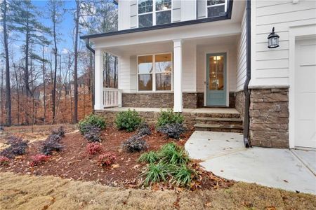 New construction Single-Family house 385 Riverwood Pass, Dallas, GA 30157 The Ash B- Unfinished Basement- photo 4 4