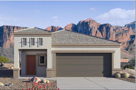 New construction Single-Family house 5203 E Umber Road, San Tan Valley, AZ 85143 Matterhorn- photo 0