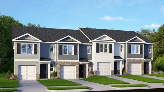 New construction Townhouse house 157 Trumpet Vine Rd, Aberdeen, NC 28315 plan PEARSON - image