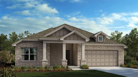 New construction Single-Family house 141 Big Pine Creek Ln, Bastrop, TX 78602 Cameron- photo 0