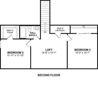 The Sweet Pea floor plan by K. Hovnanian Homes. 2nd Floor shown. *Prices, plans, dimensions, features, specifications, materials, and availability of homes or communities are subject to change without notice or obligation.