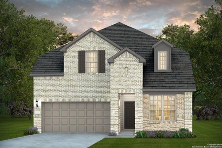 New construction Single-Family house 2212 Bluewood Street, New Braunfels, TX 78132 Saddlebrook- photo 0