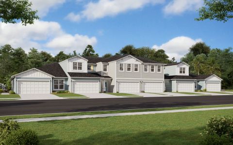 New construction Townhouse house 385 Woods Ln, St. Augustine, FL 32092 plan Coral - image