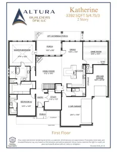 New construction Single-Family house 181 Bayleelove Ln, Van Alstyne, TX 75495 plan Katherine - image