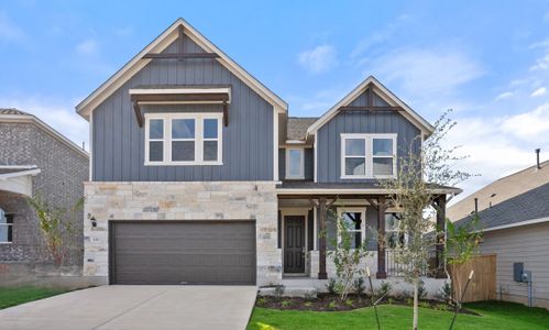 New construction Single-Family house 12812 Evening Falcon Vw, Creedmoor, TX 78610 plan Somerville - image