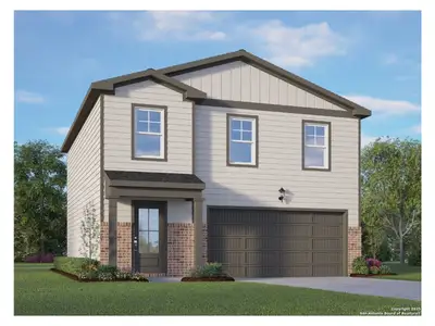 New construction Single-Family house 2522 Dry Moss Wy, San Antonio, TX 78224 plan The Trinity B - image