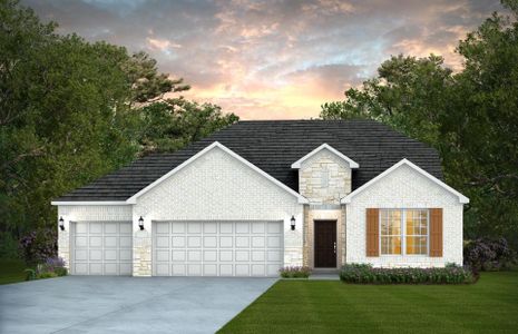 New construction Single-Family house 10207 Cactus Hls, San Antonio, TX 78254 plan Mooreville - 3-Car Garage - image