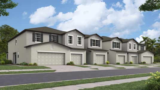 New construction Townhouse house 12726 Crystal Jade Wy, Parrish, FL 34219 Bimini- photo 0 0