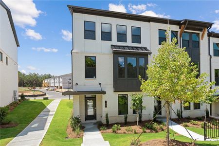 New construction Townhouse house 44 Peeples Drive, Lawrenceville, GA 30046 Auburn- photo 0