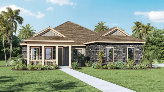 New construction Single-Family house 3619 Malawi Trl, St. Cloud, FL 34772 plan Everett - image