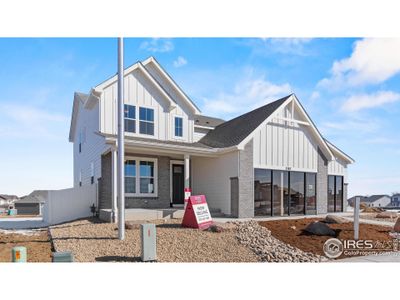 New construction Single-Family house 2587 Doe Ridge Way, Johnstown, CO 80534 Cedar- photo 0