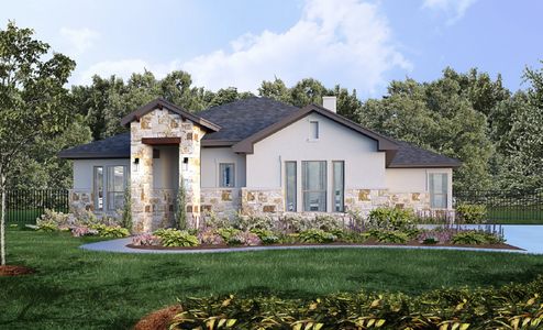 New construction Single-Family house 4616 Destination Way, Jonestown, TX 78645 Montecito II- photo 0