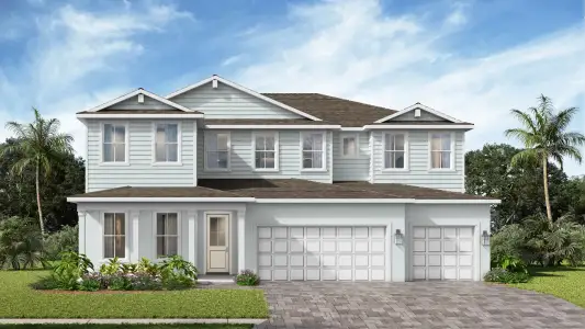 New construction Single-Family house 29027 Cobalt Sky Dr, Wesley Chapel, FL 33545 plan Everglade - image