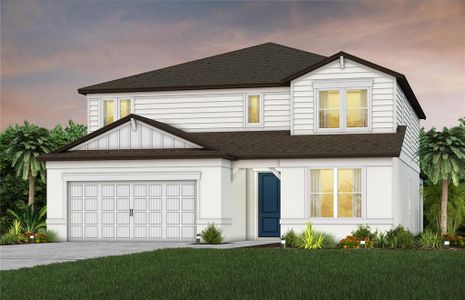 New construction Single-Family house 17059 Canary Trl, Parrish, FL 34219 plan Yorkshire 3-Car - image