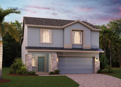 Elevation 3 with Optional Stone - Vero in Florida by Landsea Homes