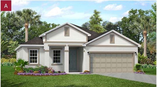 New construction Single-Family house 2072 Firethorn Loop, Haines City, FL 33844 Margate II- photo 0