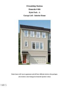 New construction Townhouse house 2118 Kettle Falls Station Sta, Unit 684, Apex, NC 27502 Hyde Park - Front Entry Townhomes- photo 0 0