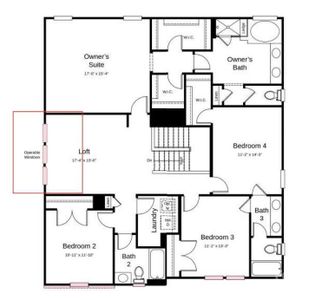 Structural options added include: first floor guest suite with full bath, sunroom, additional windows in casual dining area, operable windows in loft.