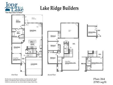 Plan 264 features 4 bedrooms, 2 full baths, 1 half bath and over 2,700 square feet of living space.