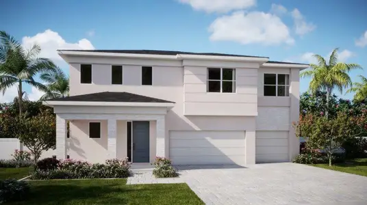 New construction Single-Family house 19189 Wood Stork Wy, Loxahatchee, FL 33470 Tarragon- photo 0