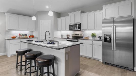 Kitchen - All Home and community information, including pricing, included features, terms, availability and amenities, are subject to change at any time without notice or obligation. All Drawings, pictures, photographs, video, square footages, floor plans, elevations, features, colors and sizes are approximate for illustration purposes only and will vary from the homes as built.