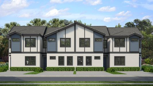 New construction Townhouse house 6001 High Seas Dr, Orlando, FL 32821 plan Nautilus Bonus Townhome - image