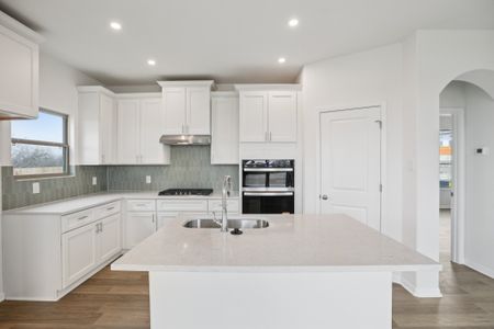 New construction Single-Family house 338 Dogvane Cir, Kyle, TX 78640 plan Lamar - image