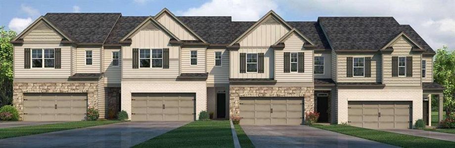 New construction Townhouse house 2488 Bayberry Street, Acworth, GA 30101 SALISBURY- photo 0