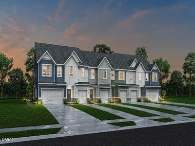 New construction Townhouse house 1363 Bessie Ct, Wake Forest, NC 27587 plan Wrightsville - image