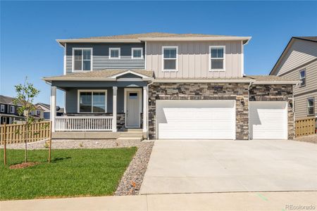 New construction Single-Family house 4497 Cattle Cross Trail, Castle Rock, CO 80104 Henley - photo 0