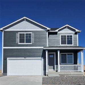 New construction Single-Family house 732 Gareth Lane, Lochbuie, CO 80603 The Bridgeport- photo 0