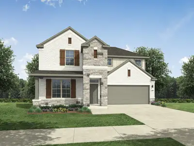 New construction Single-Family house 1202 Pavia Fields Dr, Huffman, TX 77336 plan Trinity - image