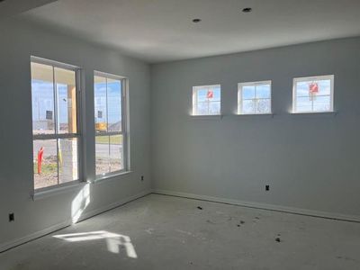 Spare room with a healthy amount of sunlight