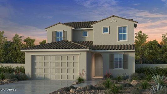 New construction Single-Family house 3939 East Ghost Flower Lane, San Tan Valley, AZ 85140 Evergreen- photo 0