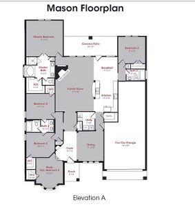 New construction Single-Family house 1219 Encino Dr, Dayton, TX 77535 plan Mason - image