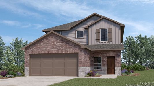 New construction Single-Family house 160 Honors Street, Floresville, TX 78114 The Nicole- photo 0