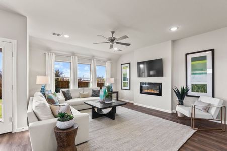 Living Room in the Heisman home plan by Trophy Signature Homes – REPRESENTATIVE PHOTO