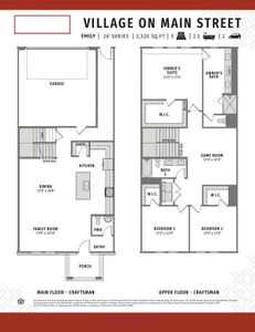 Our new Emily floor plan offers great family entertaining spaces and spacious bedroom areas.