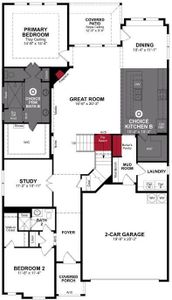 Beazer Homes Valencia on the Lake Summerfield Floorplan.