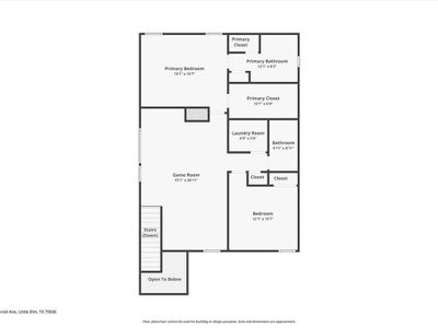 New construction Single-Family house 1441 Imperial Ave, Little Elm, TX 75036 plan Plan 1 - image 3