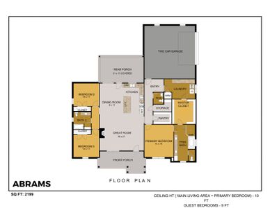 New construction Single-Family house 200 Sarra Ln, Poolville, TX 76487 plan Abrams - image 1