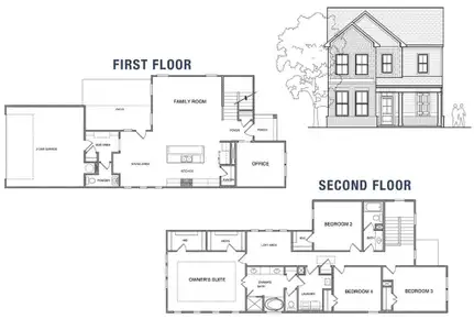 New construction Single-Family house 3482 Adler Trl, Buford, GA 30519 Harper- photo 0