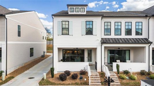 New construction Townhouse house 629 Stickley Oak Way, Woodstock, GA 30189 - photo 0