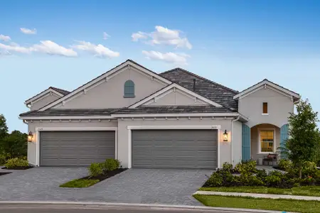 New construction Duplex house 2618 Paradise Plum Dr, Sarasota, FL 34240 plan Crystal Sand 2 - image