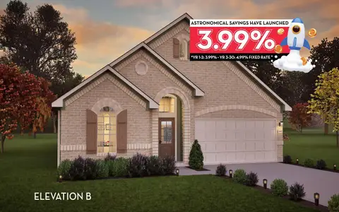 New construction Single-Family house 12107 Wooden Mill Ln, Santa Fe, TX 77510 plan Glenwood - image